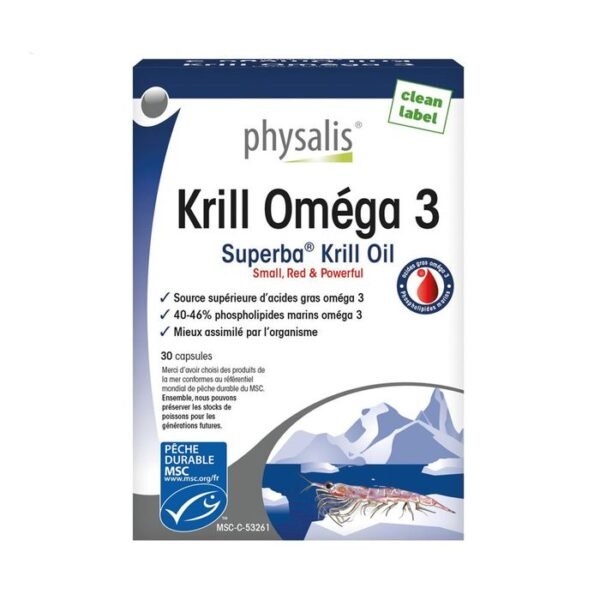 OMEGA KRILL 3 30GELULES PHYSALIS